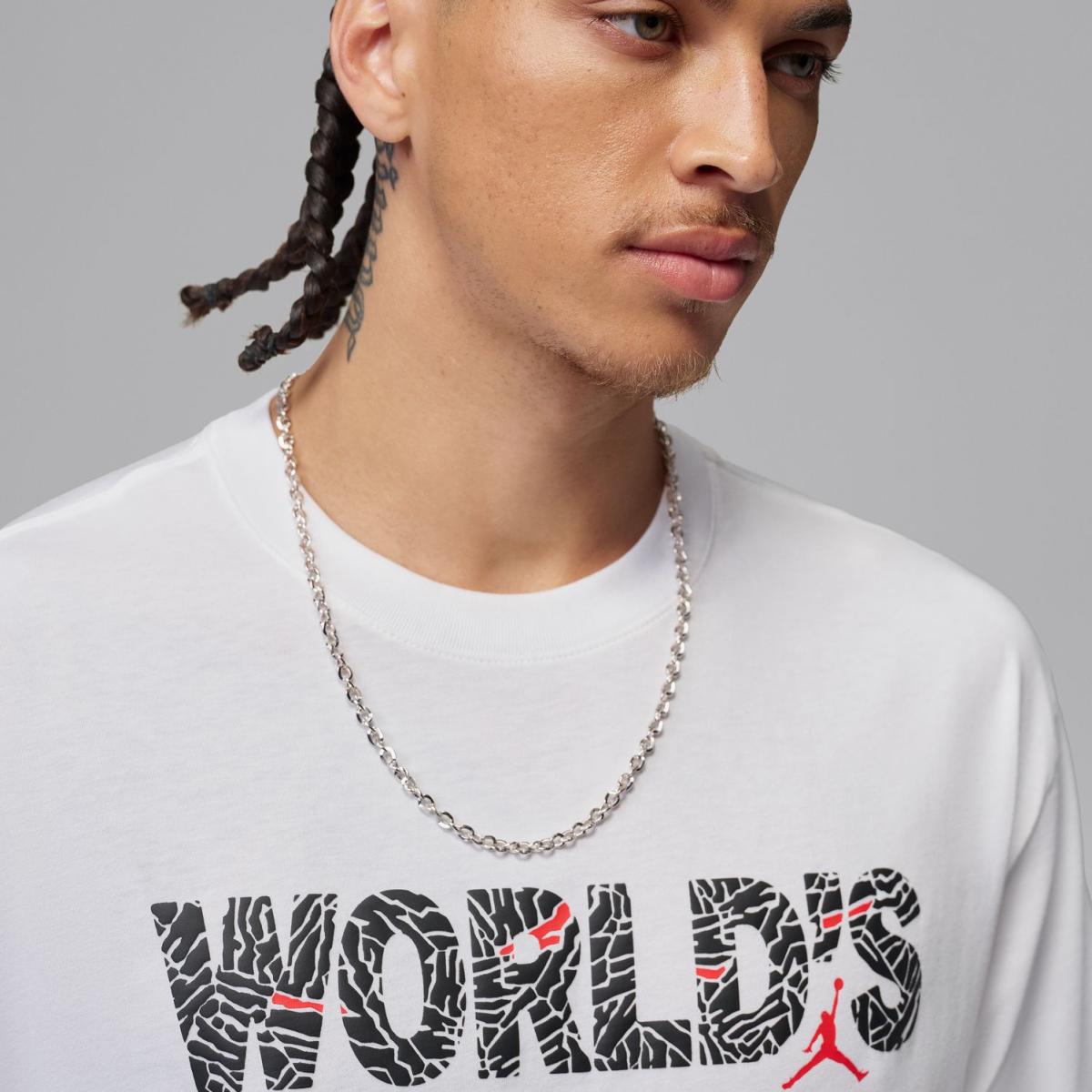 T-shirt de homem BRK BEST GFX SS Crew Branco-4