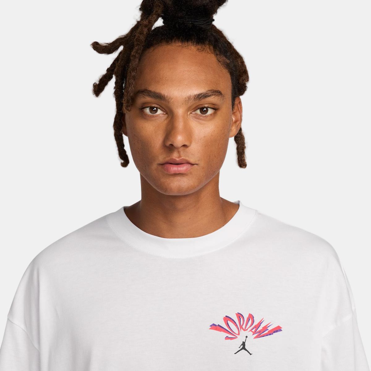 T-shirt de homem FLT REIS FEAR SS Crew Branco-3