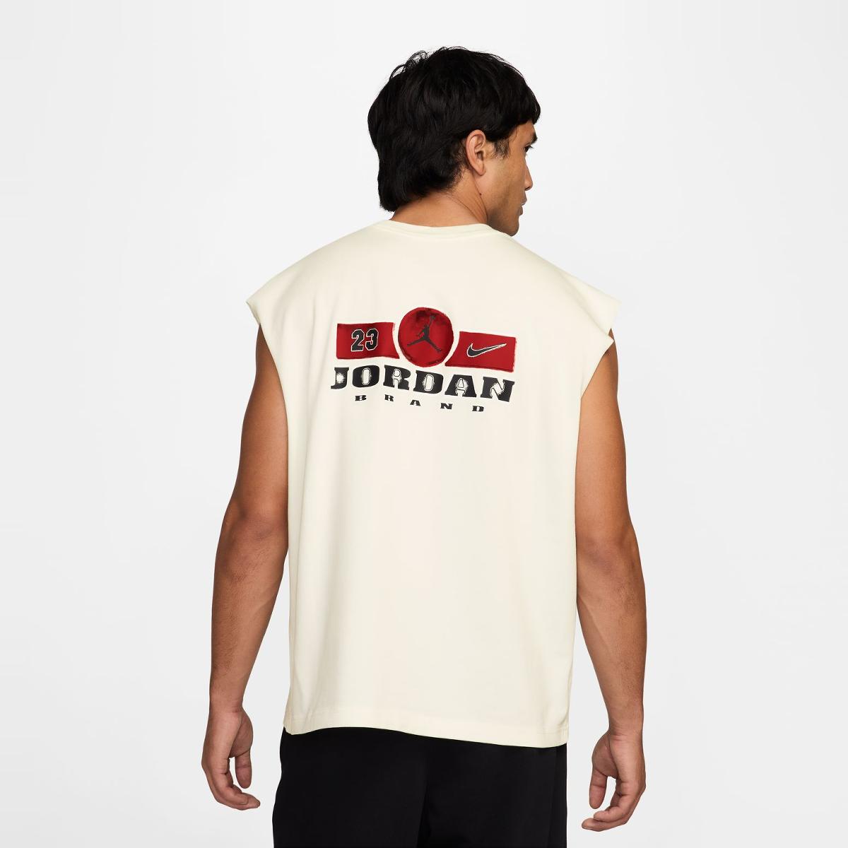 T-shirt de homem BRK GFX SLVLS MSCLE Top Branco-2