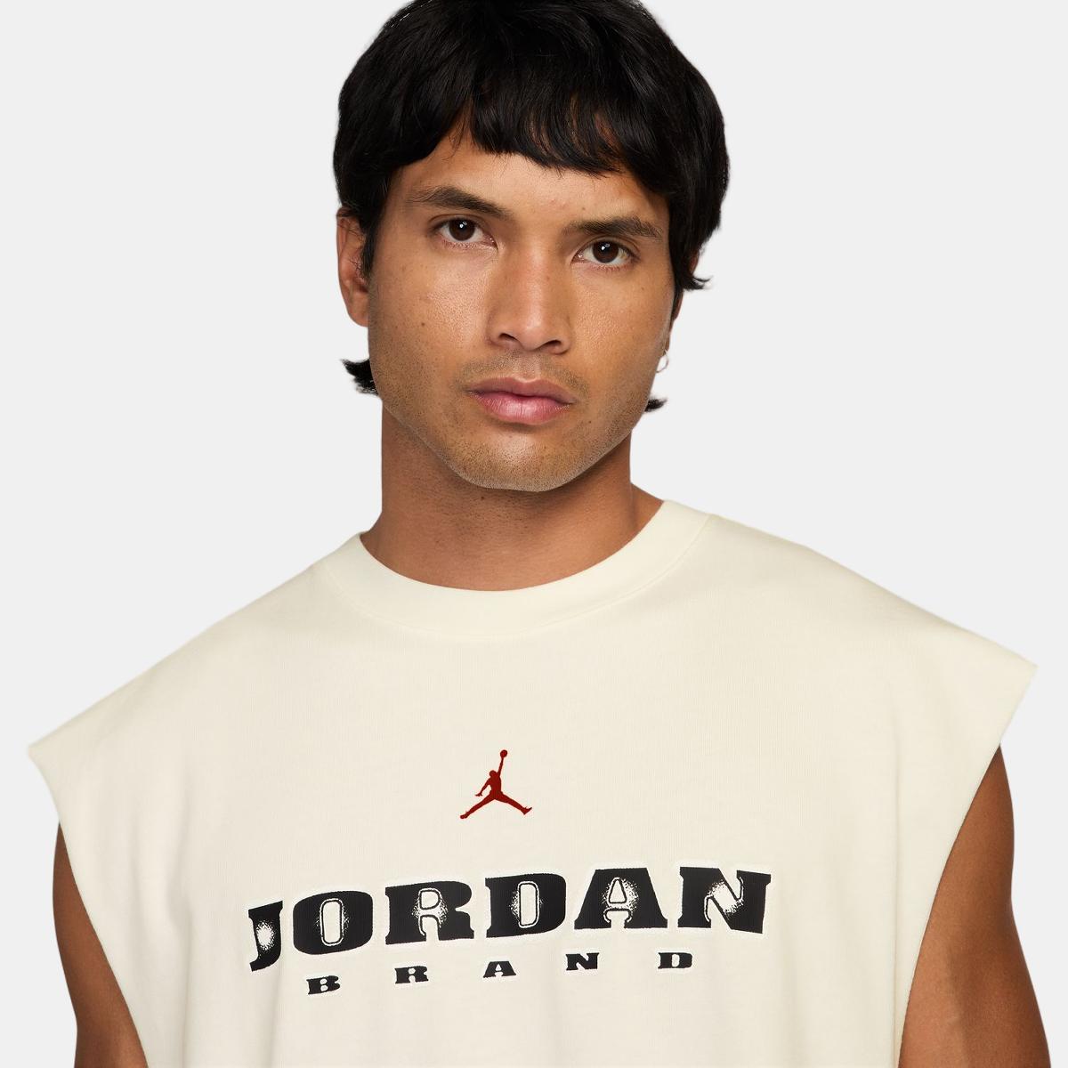 T-shirt de homem BRK GFX SLVLS MSCLE Top Branco-3