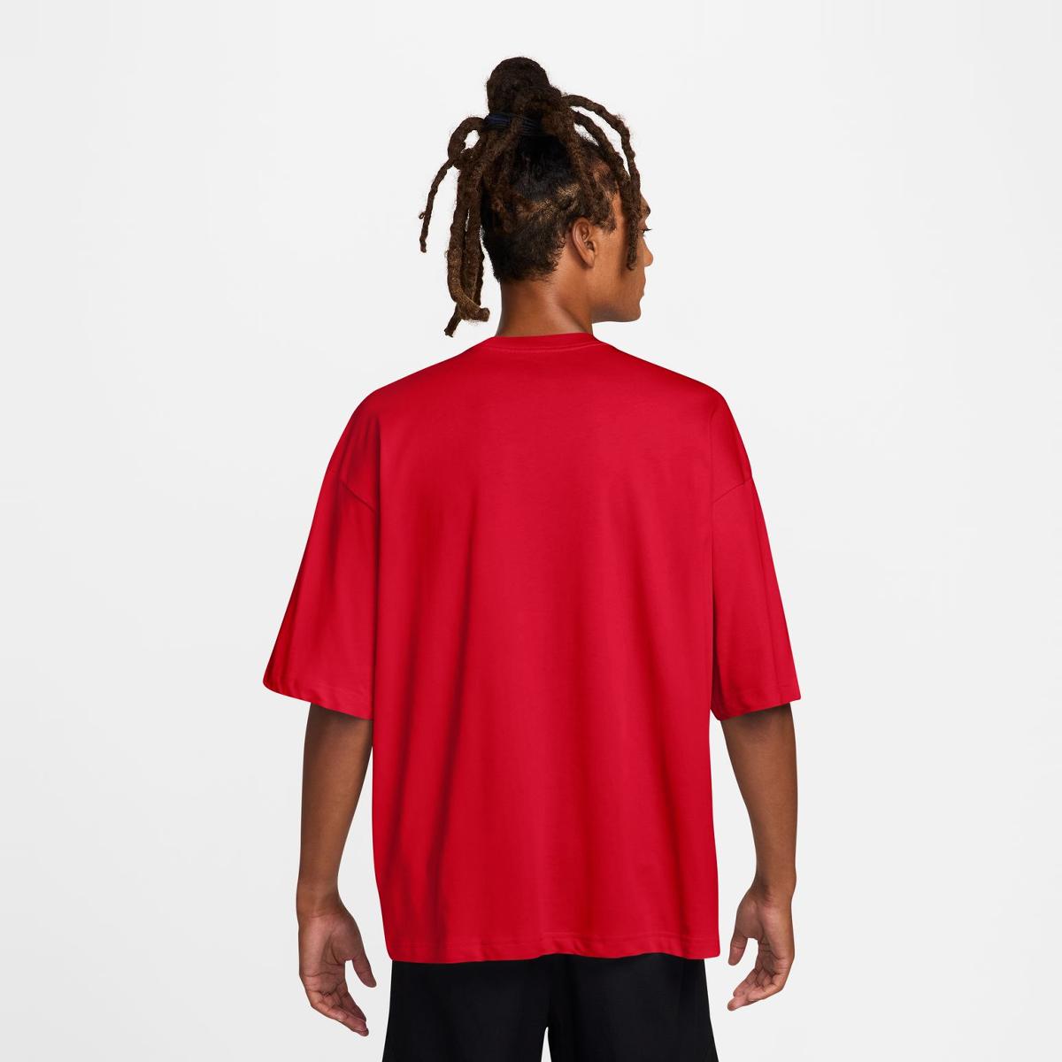 T-shirt de homem FLT GFX OVSZ SS Crew Vermelho-2