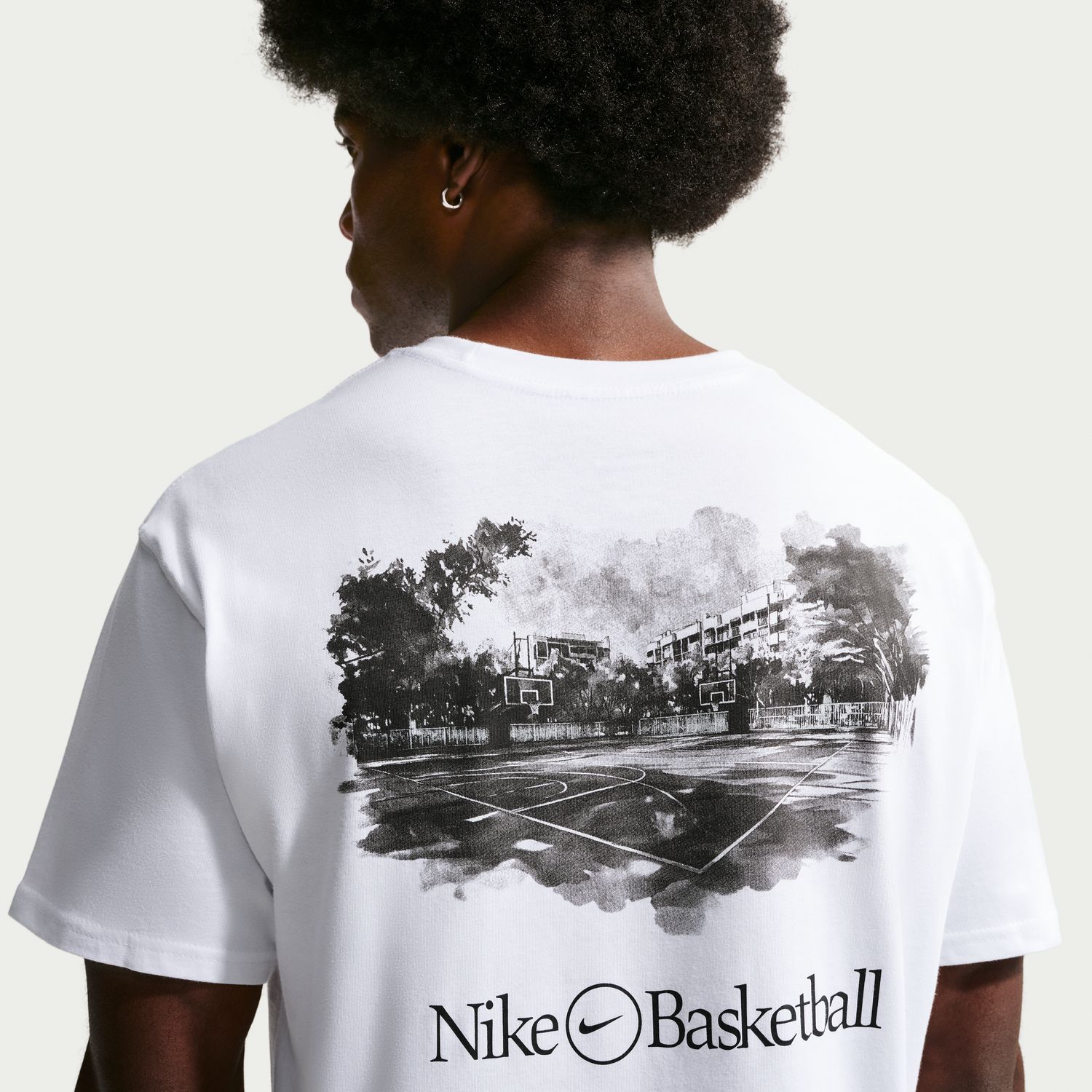 T-shirt de Homem M90 OC Loose Branco-2