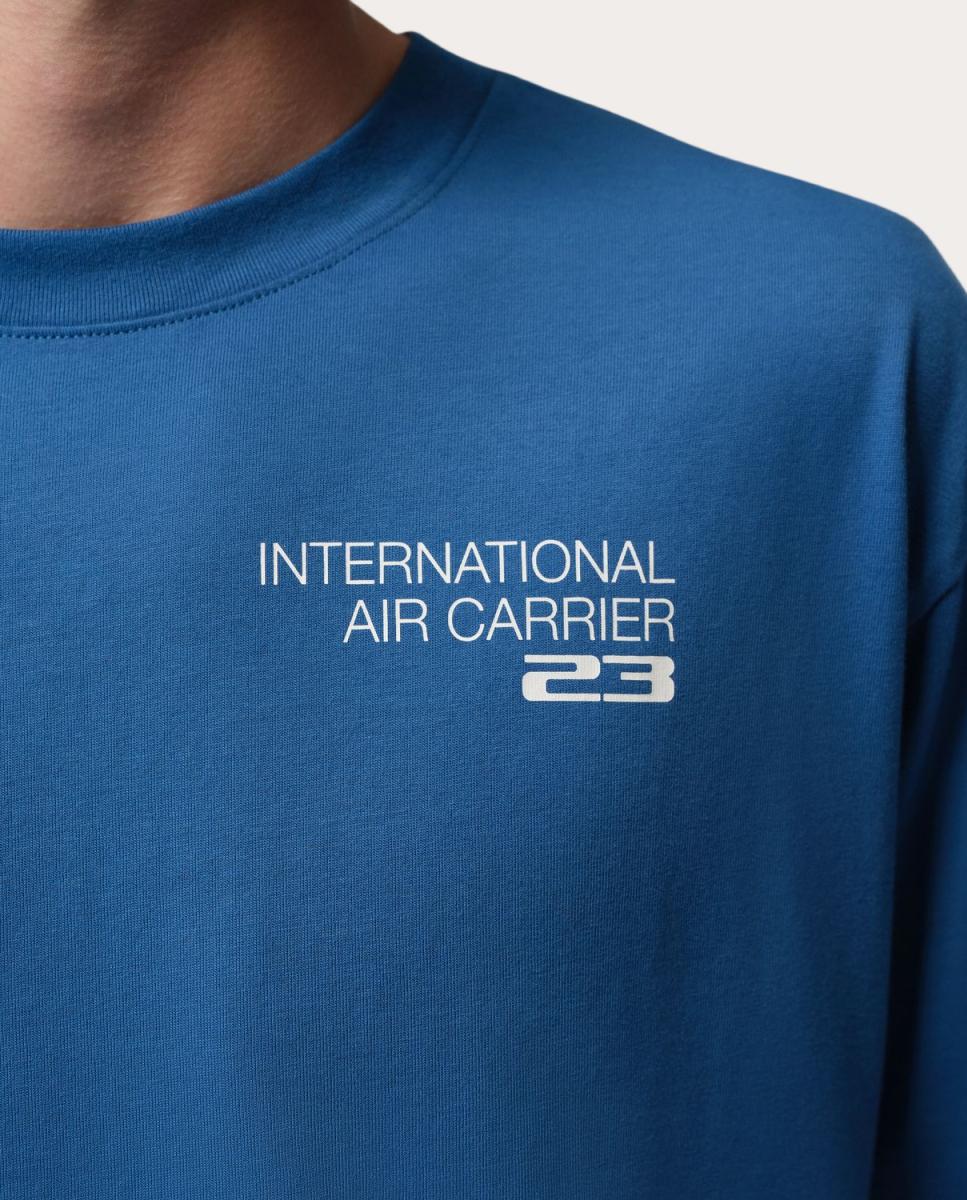 T-shirt de Homem Brooklyn Azul-3