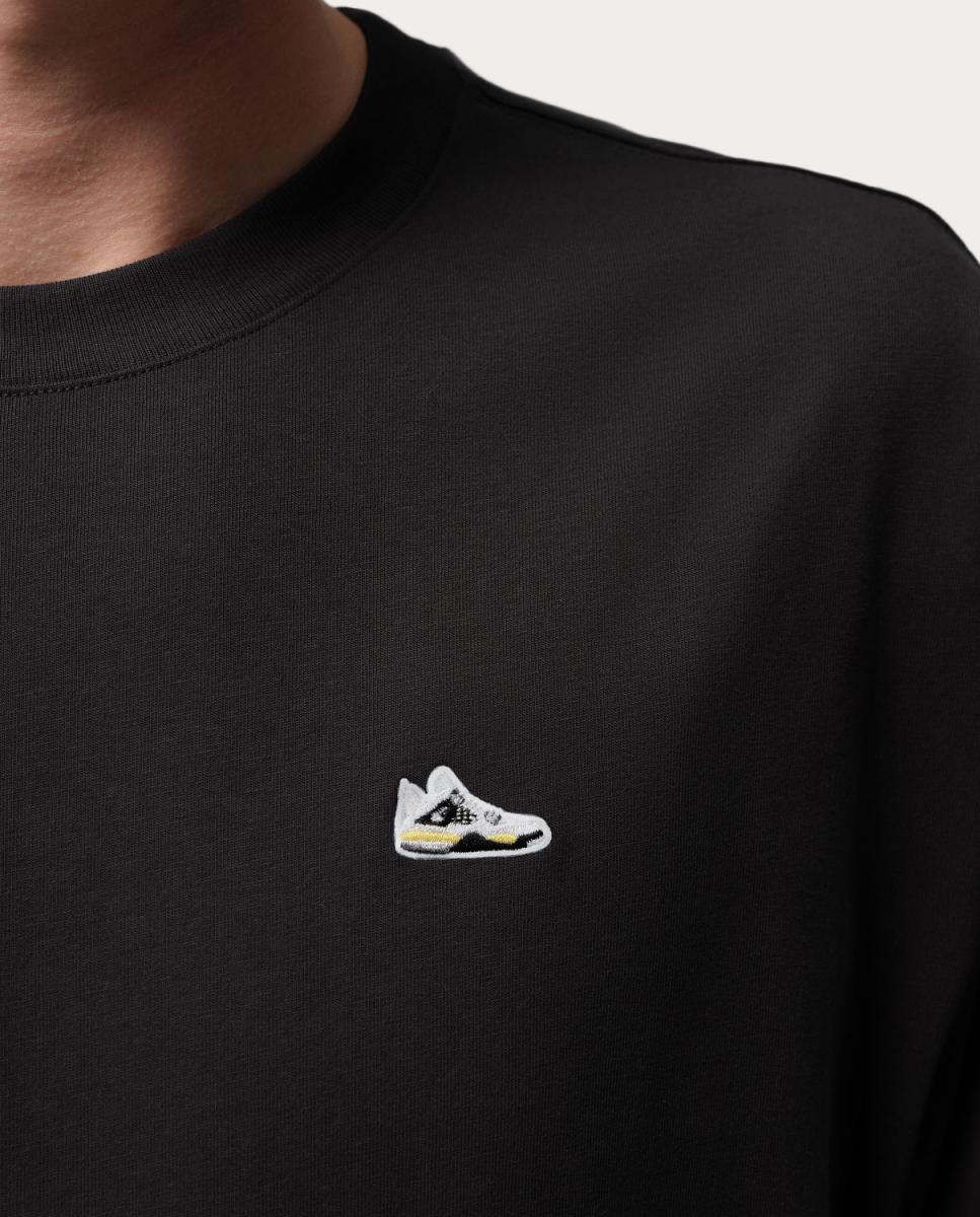 T-shirt de Homem Sneaker Preto-4