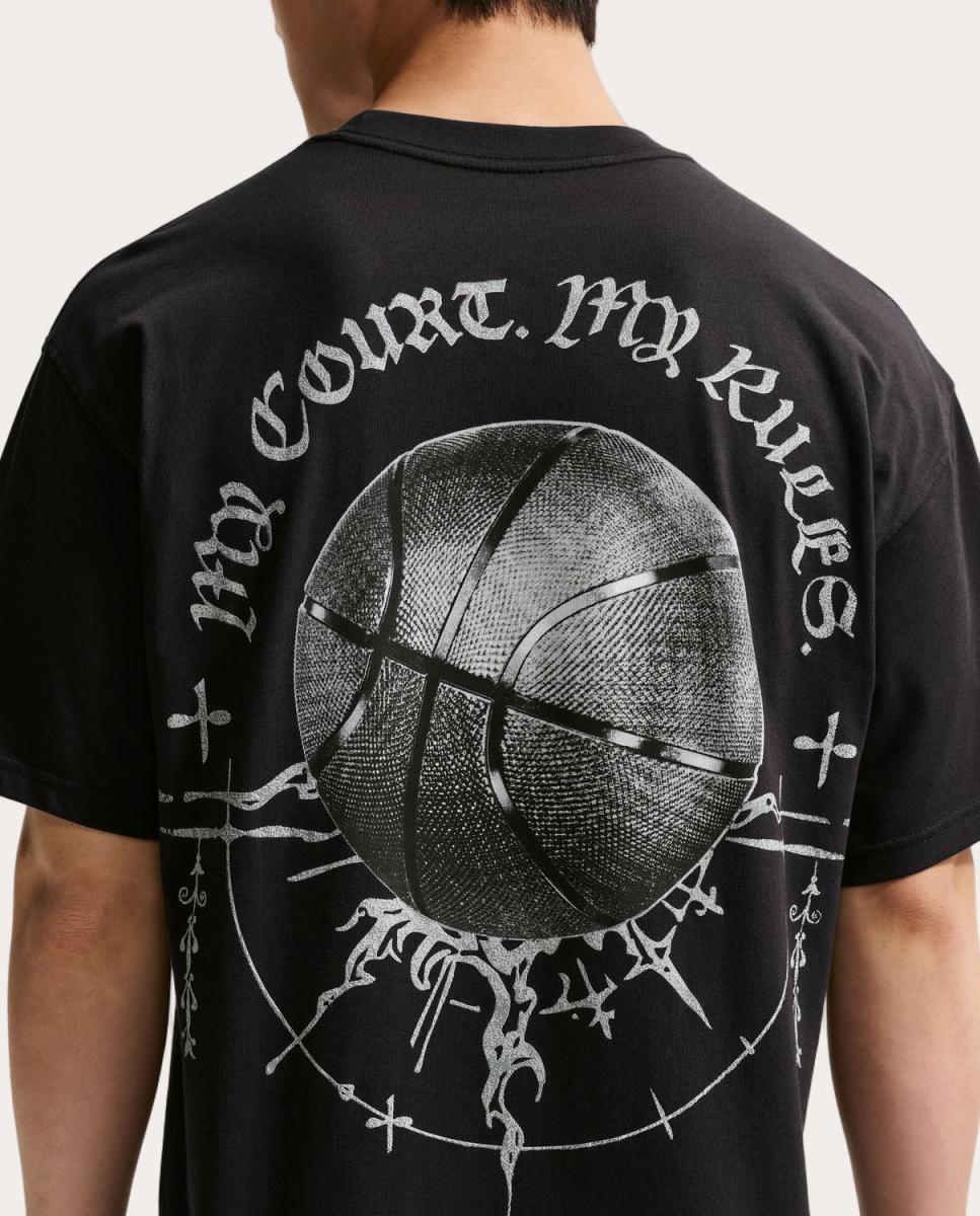 T-Shirt de Basquetebol de Homem Summit Nike Preto-2