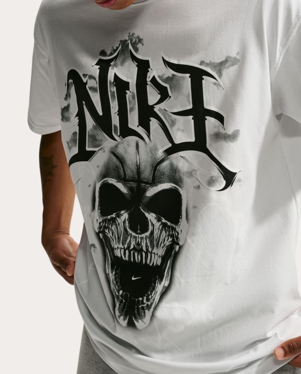 T-shirt de Basquetebol de Homem Summit Branco-3