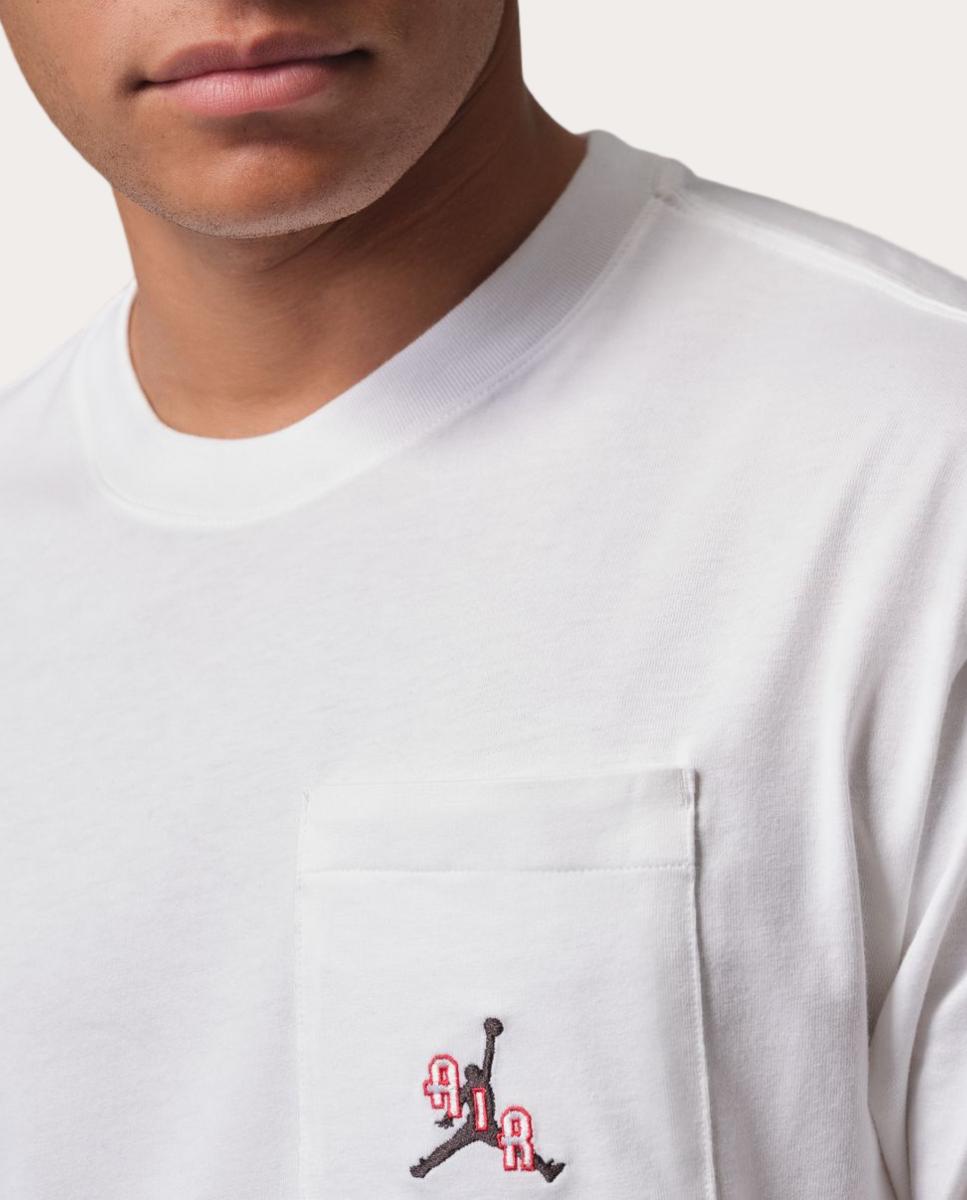 T-shirt de Homem Pocket Branco-4