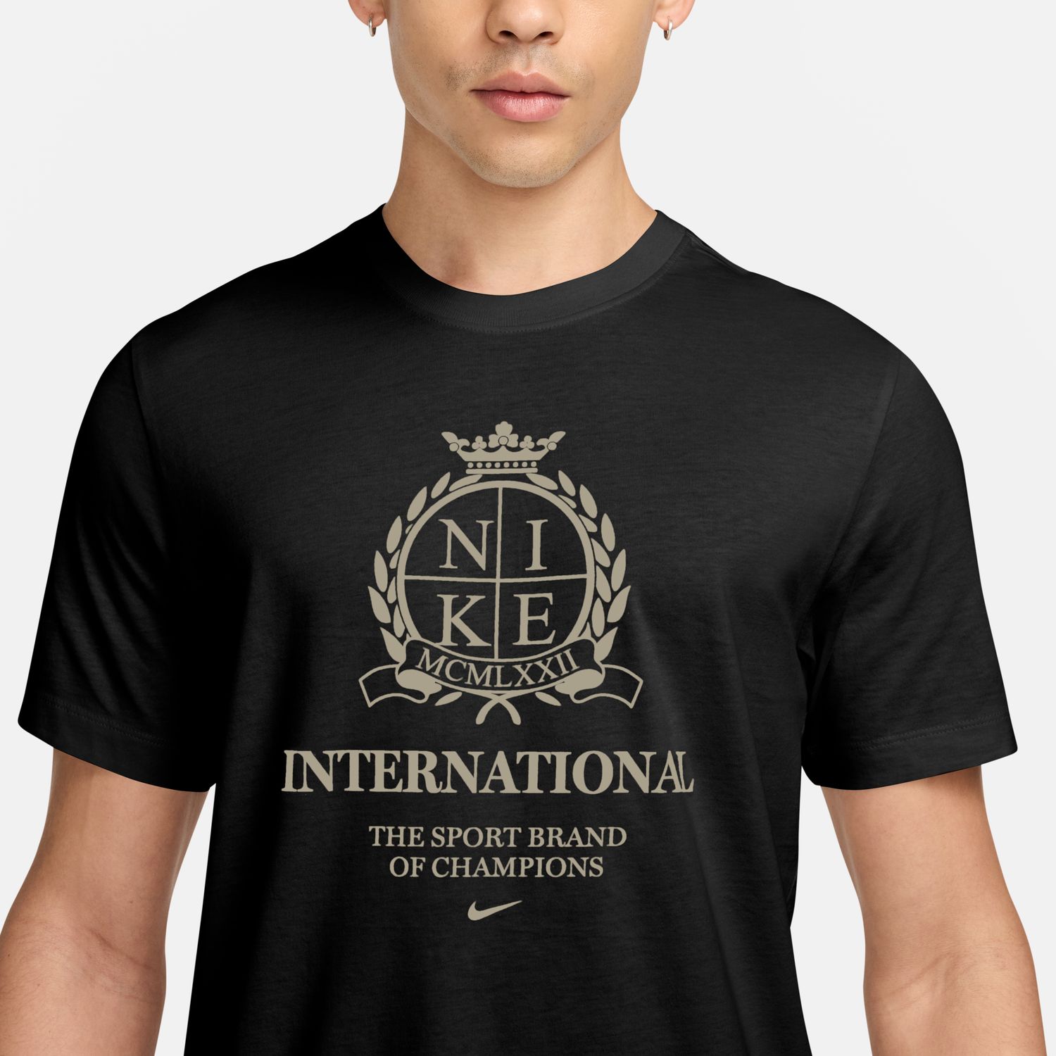 T-shirt de Homem M Nsw Tee Std Club Cnct Sport Preto-3
