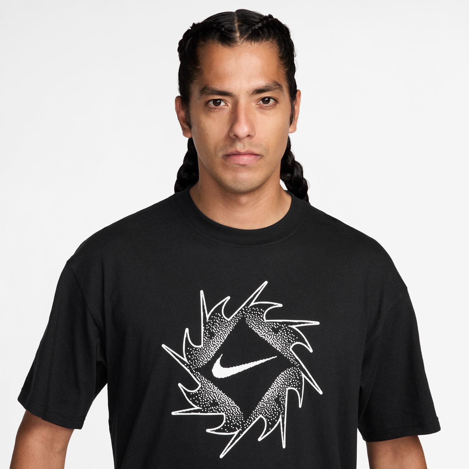 T-shirt de Homem U Nsw Tee Lse Swoosh Preto-3