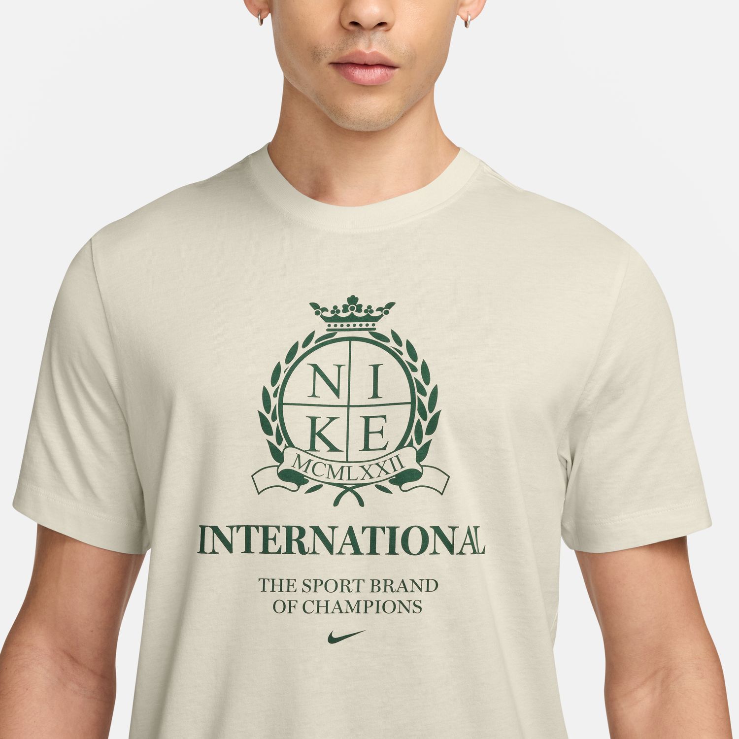 T-shirt de Homem M Nsw Tee Std Club Cnct Sport Cinzento-3