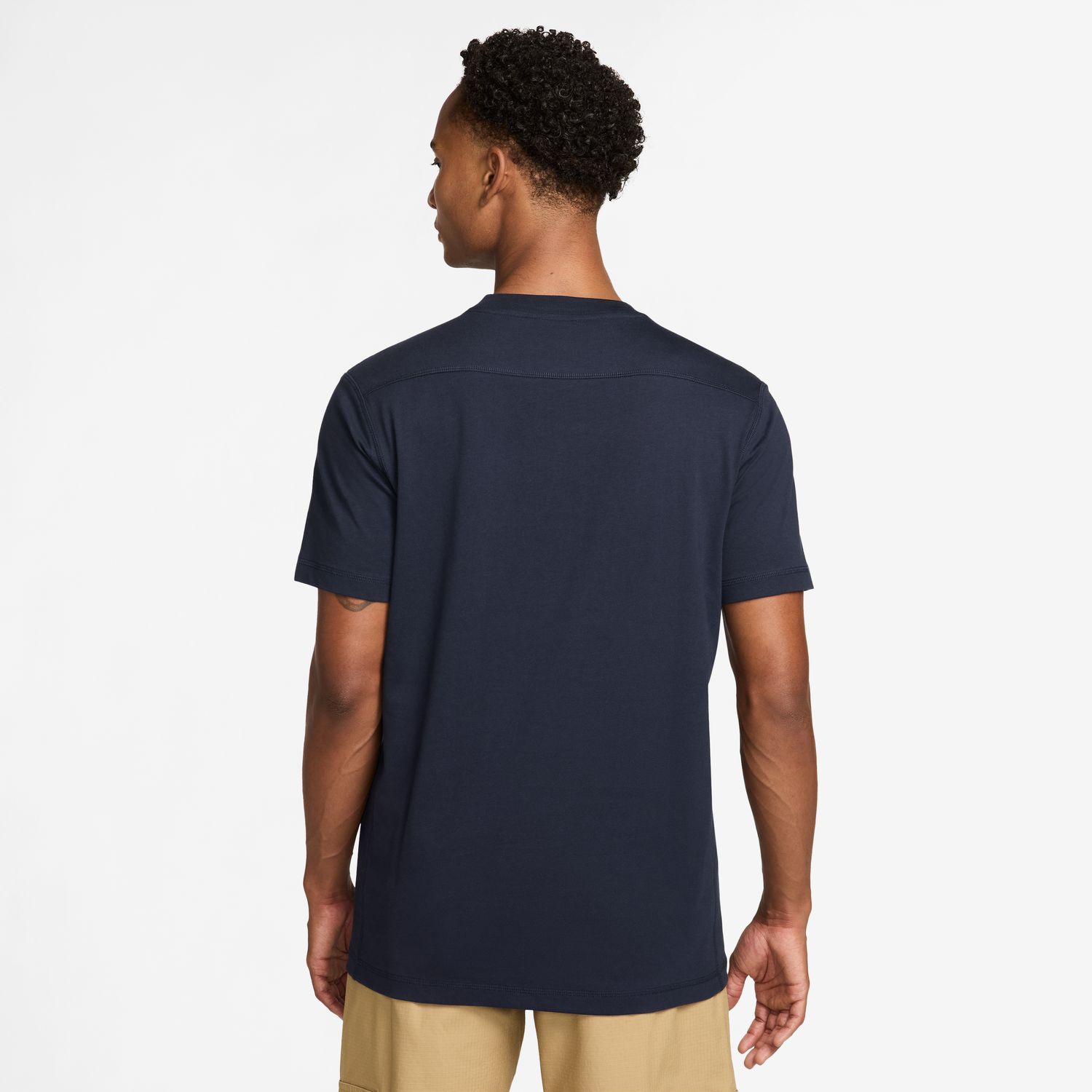 T-shirt de Homem M Nk Club Varsity SS Lifestyle Azul-2