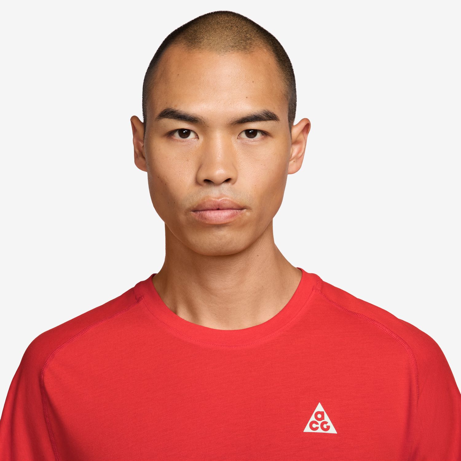 T-shirt de Homem M ACG Dfadv Solar Chase SS Vermelho-3