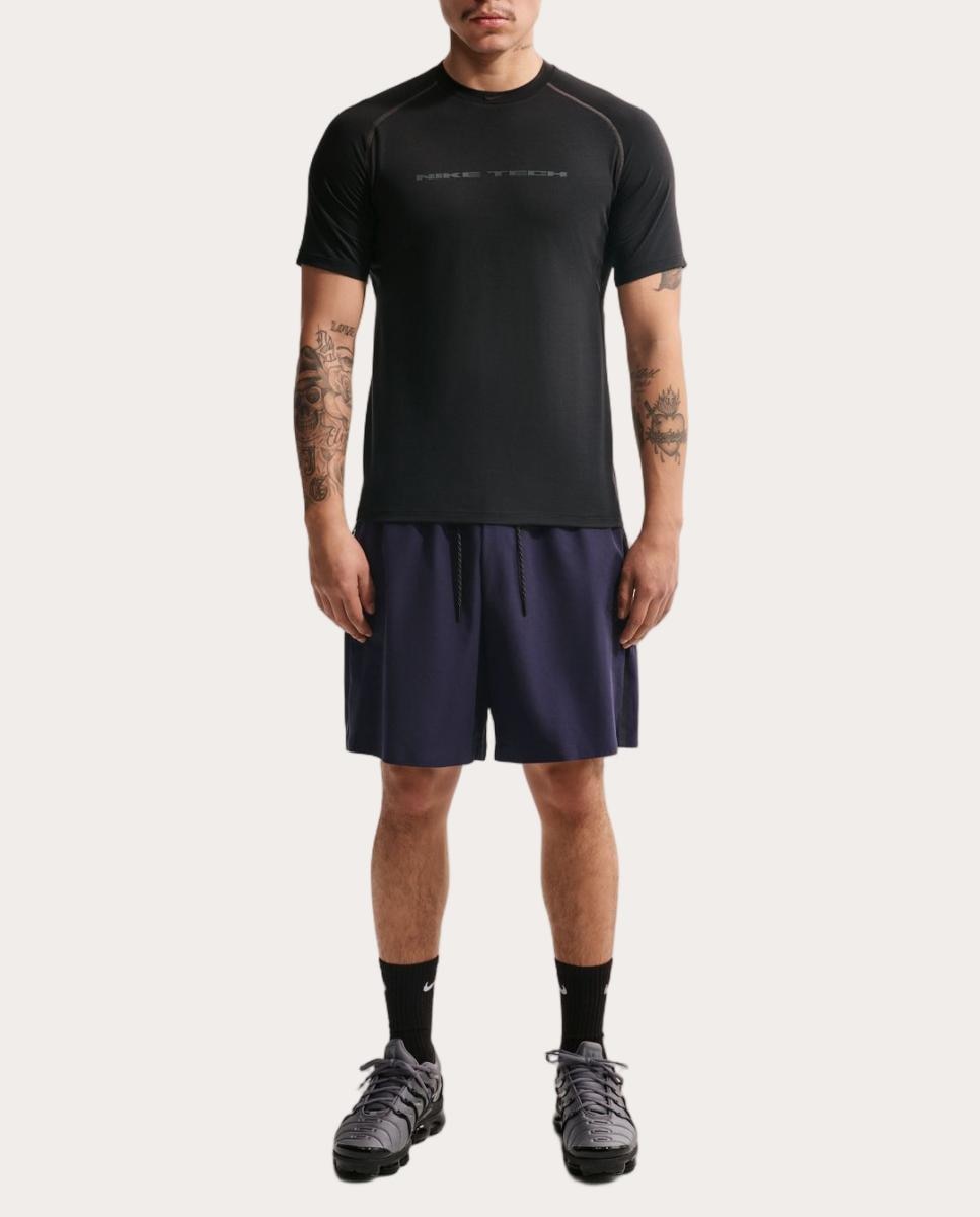 T-shirt Casual de Homem Tech Men's Dri-FIT Short-Sleeve Top Preto-3