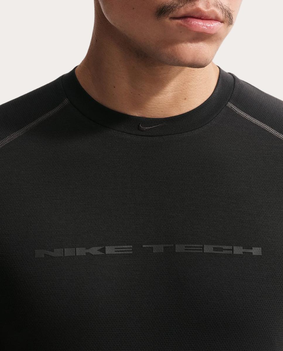 T-shirt Casual de Homem Tech Men's Dri-FIT Short-Sleeve Top Preto-5