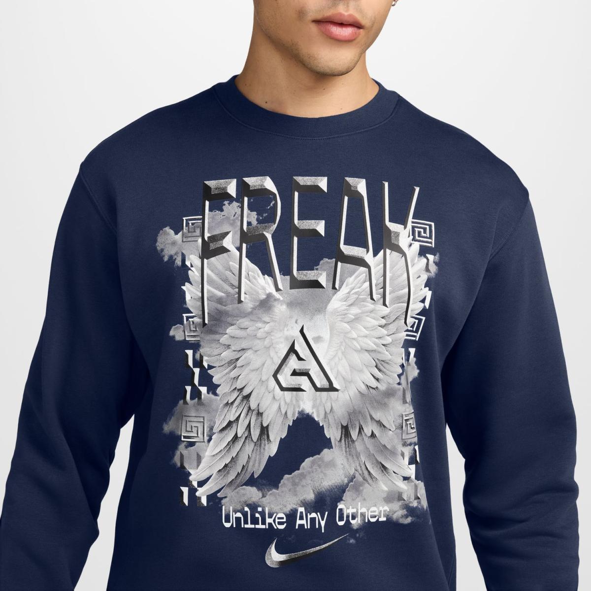 Sweatshirt de Homem Giannins Club Fleece Azul-2