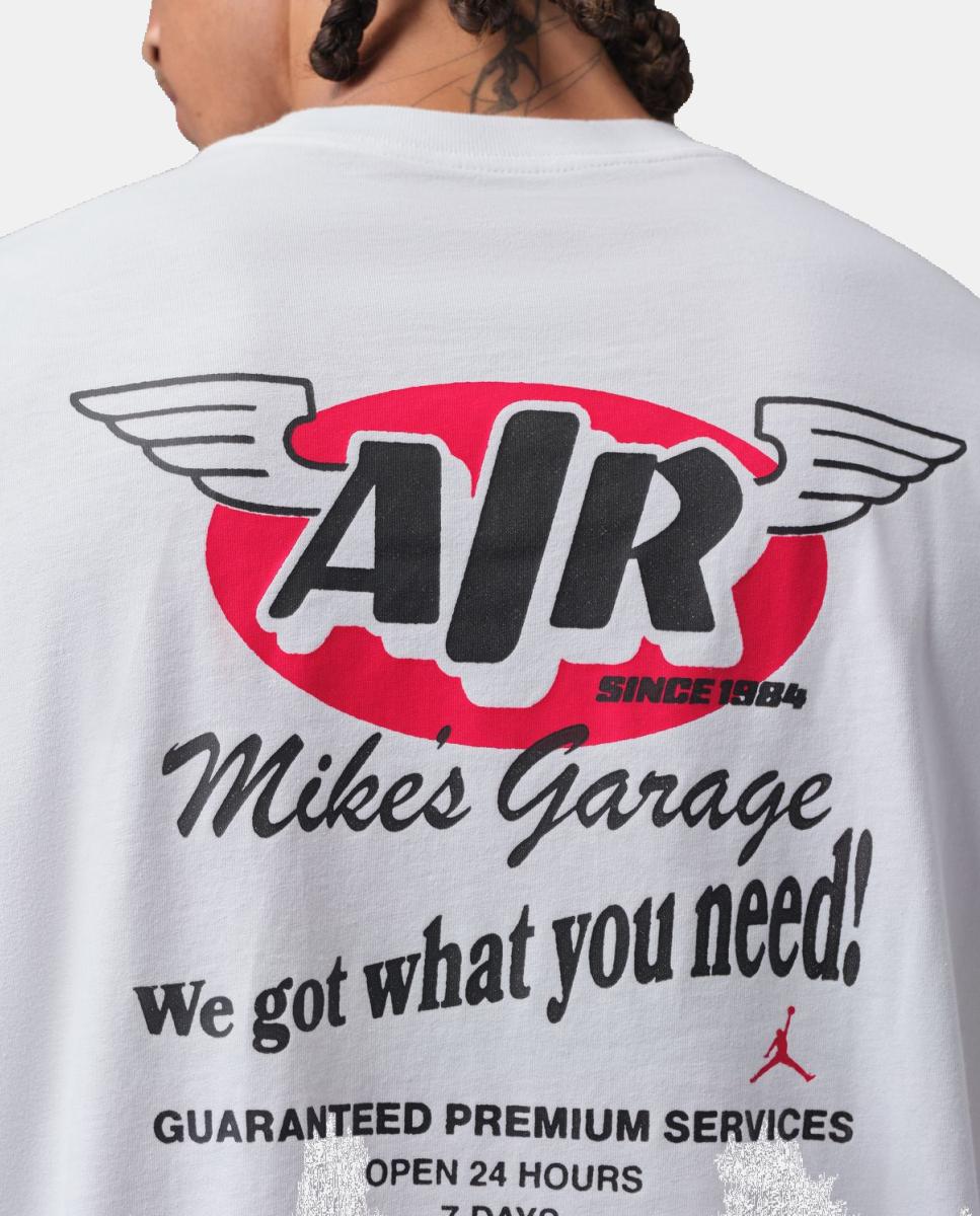 T-shirt de Homem Garage 85 Crew Branco-5