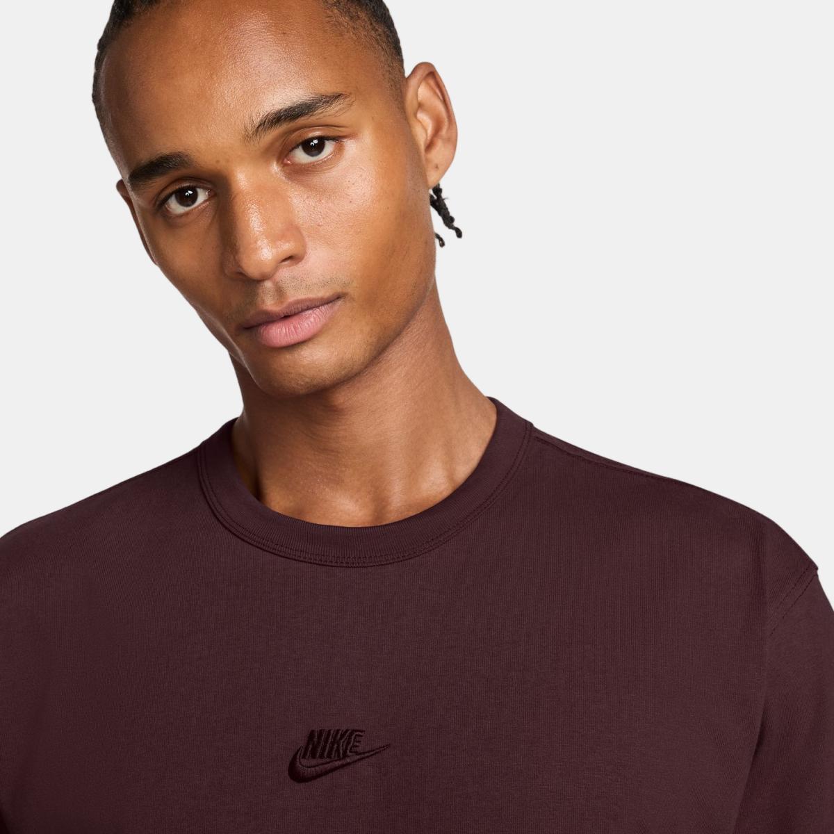 T-Shirt de Homem Sportswear Premium Essentials Bordeaux-2