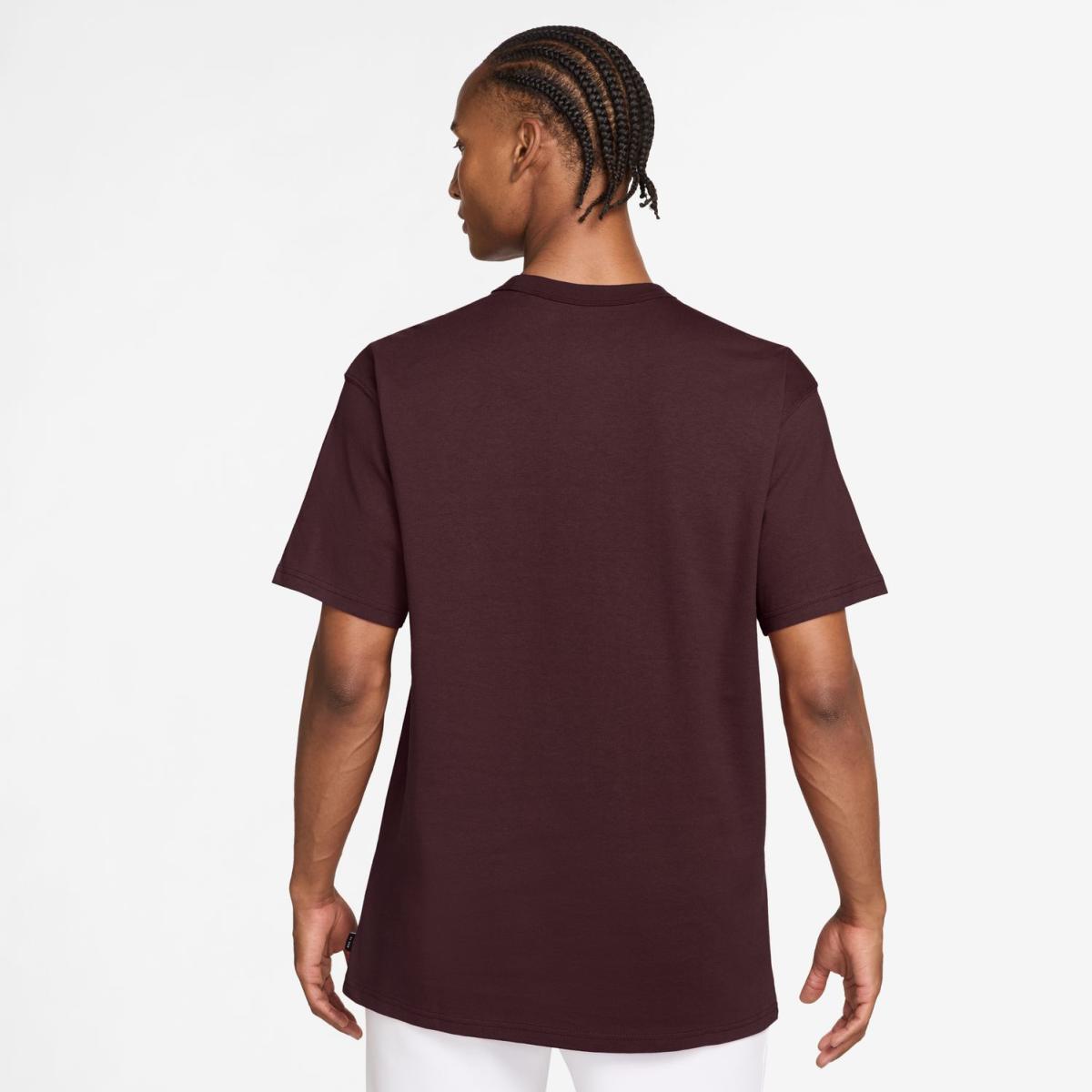 T-Shirt de Homem Sportswear Premium Essentials Bordeaux-3