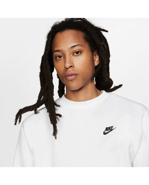 Sweatshirt de homem Sportswear Club Fleece Nike Branco / Preto-3