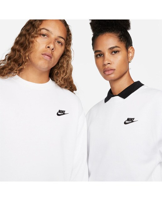 Sweatshirt de homem Sportswear Club Fleece Nike Branco / Preto-4