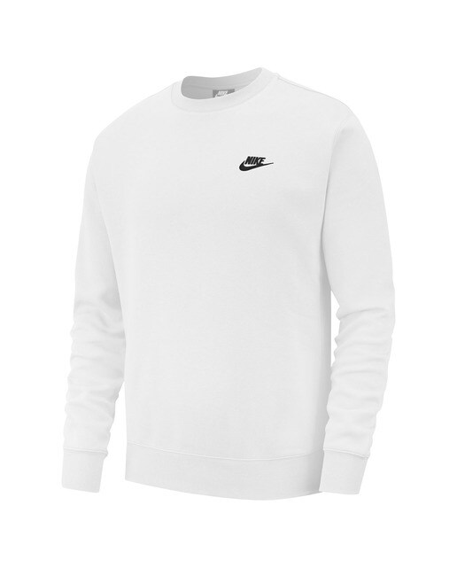 Sweatshirt de homem Sportswear Club Fleece Nike Branco / Preto-7