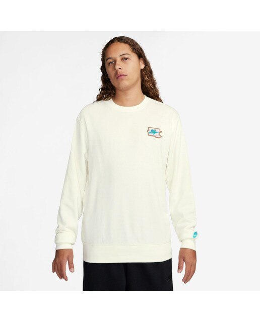 Sweatshirt de Homem Club FT Crew Bolt Branco-1