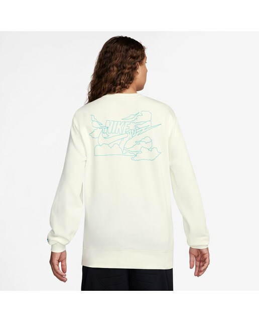 Sweatshirt de Homem Club FT Crew Bolt Branco-2