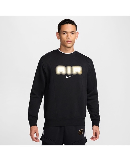 Sweatshirt de Homem Sportwear Air Crew Preto-1