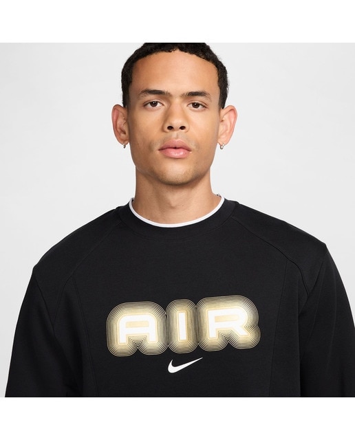 Sweatshirt de Homem Sportwear Air Crew Preto-3