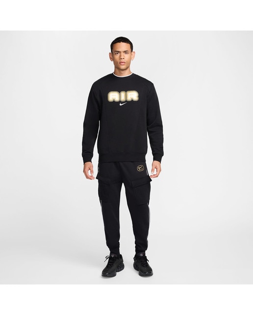 Sweatshirt de Homem Sportwear Air Crew Preto-4