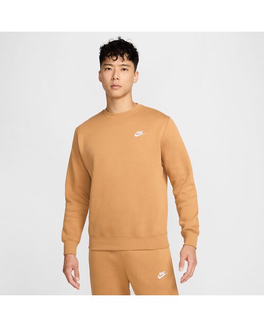 Sweatshirt de homem Sportswear Club Fleece Nike Argila-1