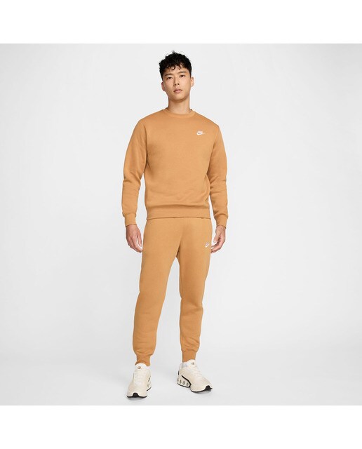 Sweatshirt de homem Sportswear Club Fleece Nike Argila-4