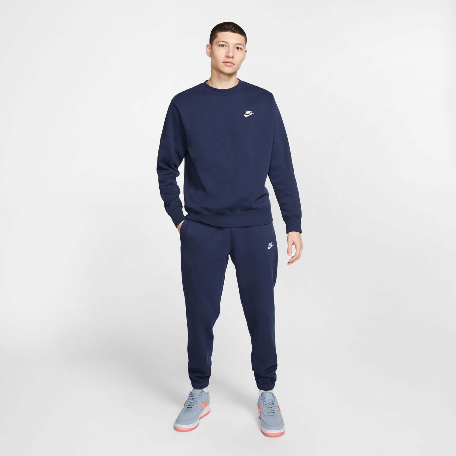 Sweatshirt de homem Sportswear Club Fleece Nike Azul-10