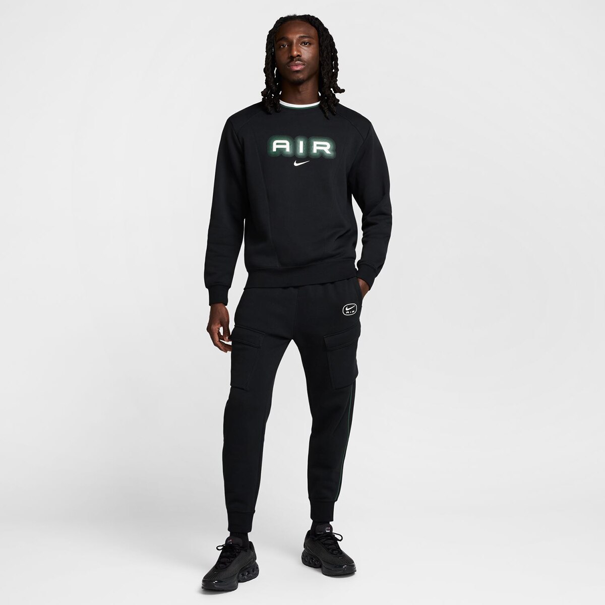 Sweatshirt de homem Air Nike Preto-4
