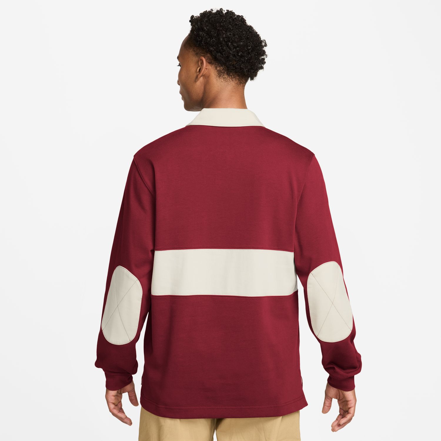 T-shirt de Homem M Nk Club LS Rugby Top Vermelho-2