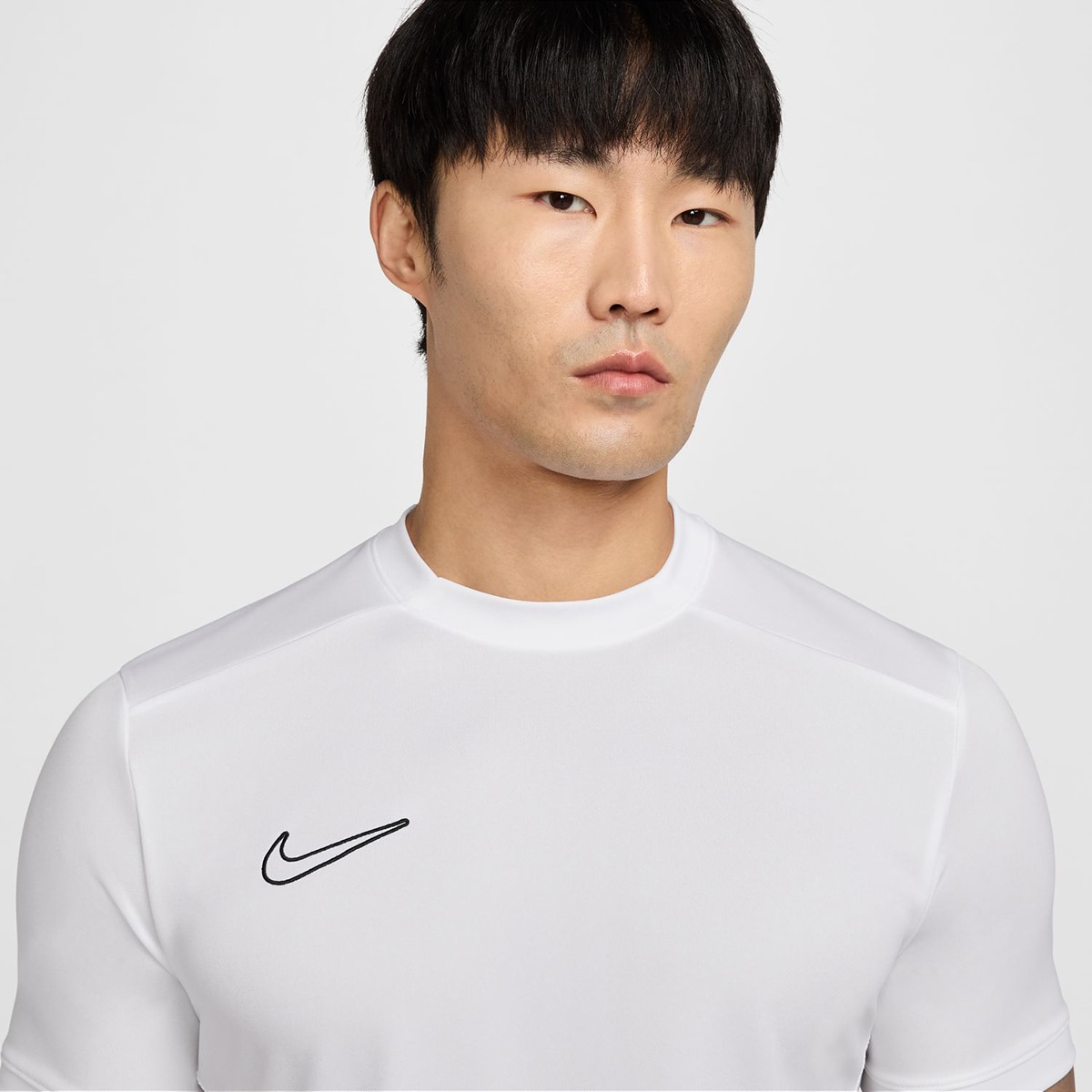 T-shirt de Futebol de Manga Curta Dri-FIT de Homem Branco-4