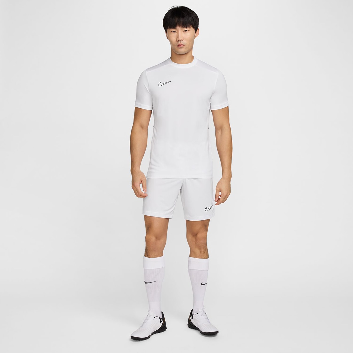 T-shirt de Futebol de Manga Curta Dri-FIT de Homem Branco-6