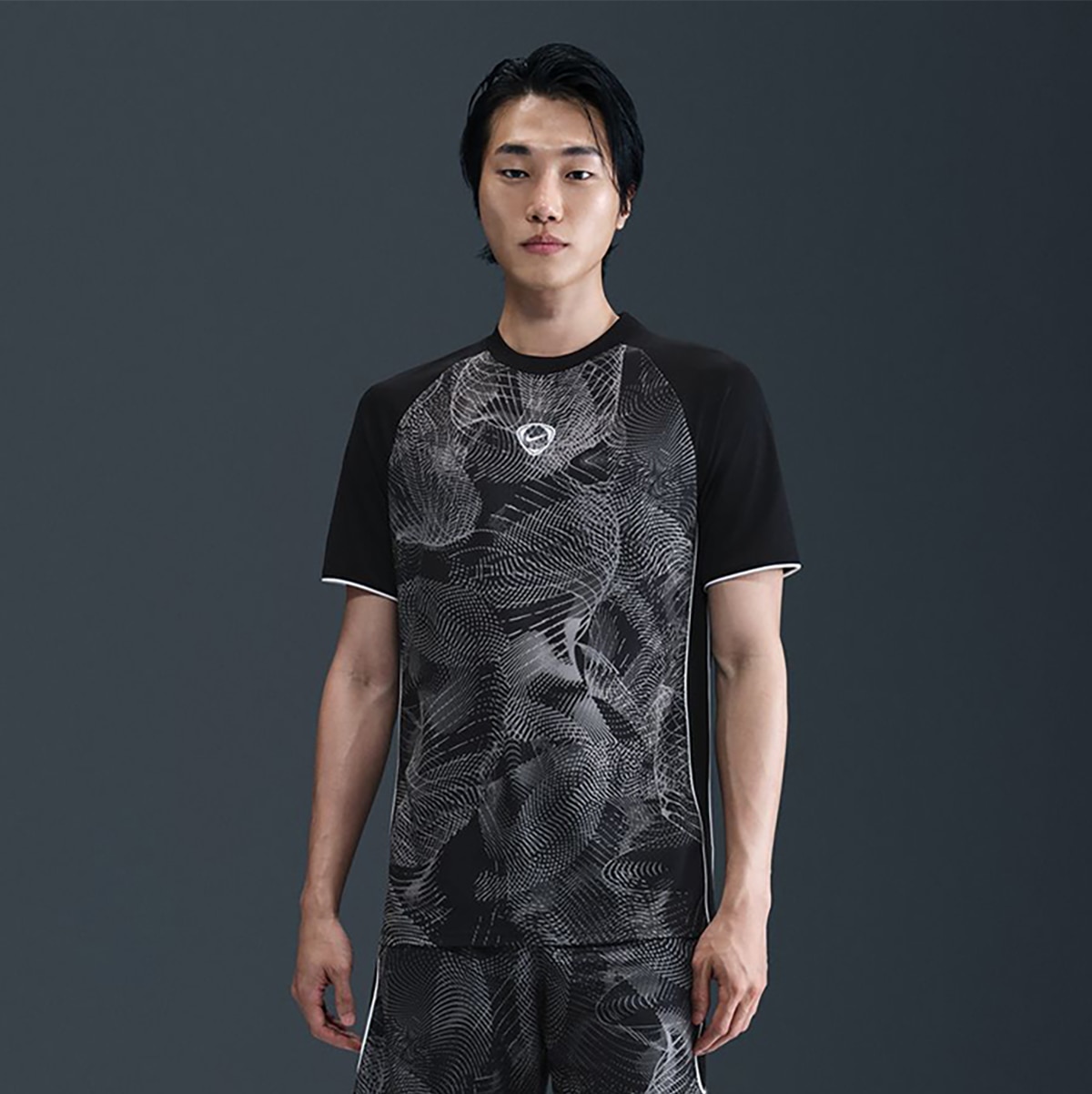 T-shirt de Homem Dri-FIT Academy+ Cinzento-1