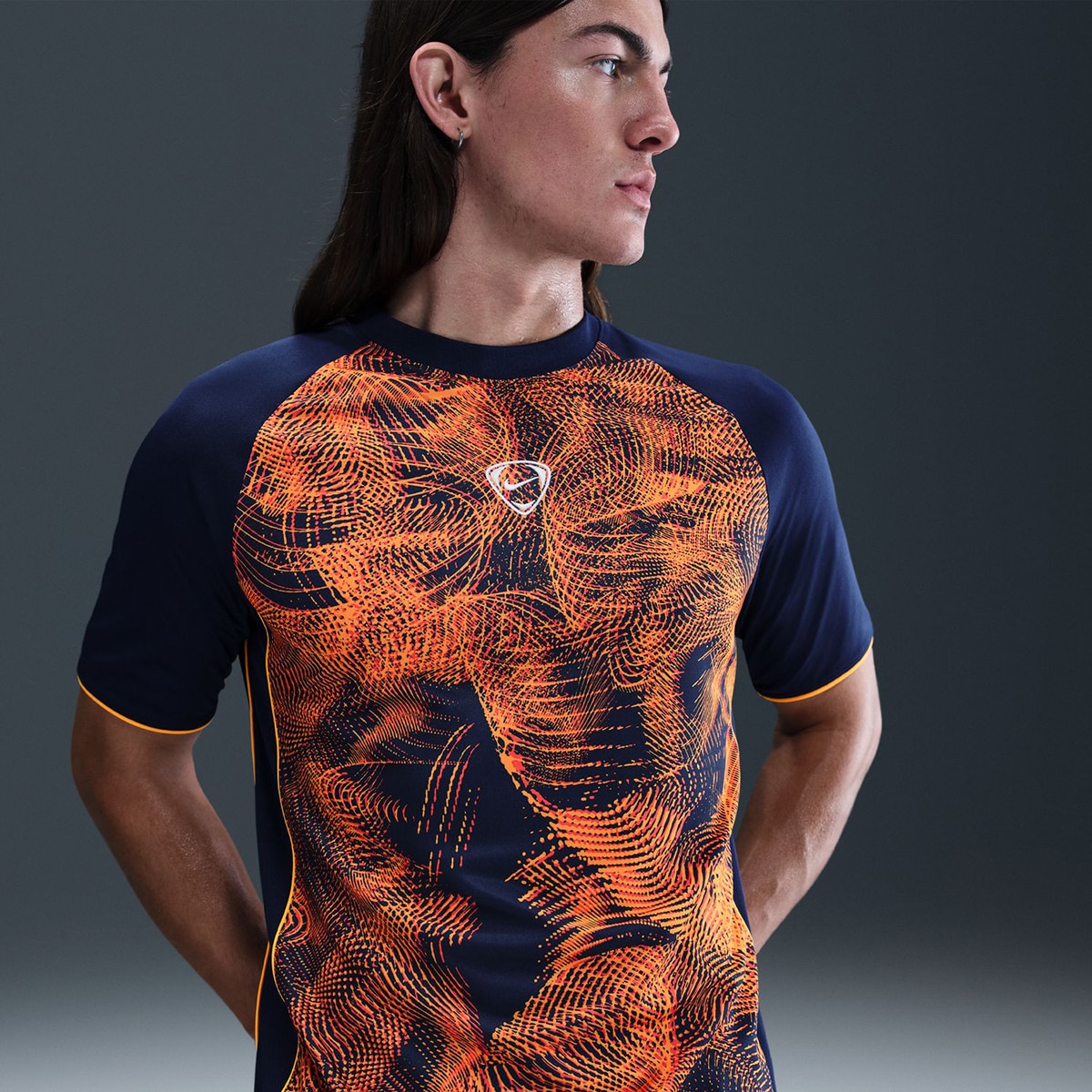 T-shirt de Homem Dri-FIT Academy+ Azul-3