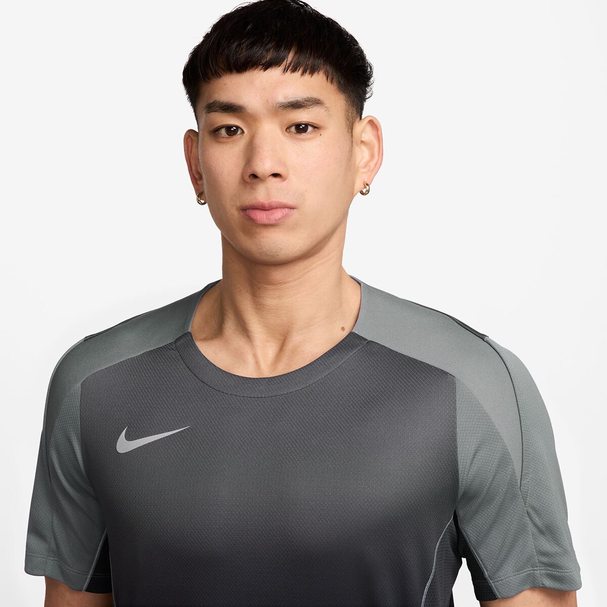 T-shirt de Homem Dri-FIT Strk+ Top Ss Aop Cinzento-3