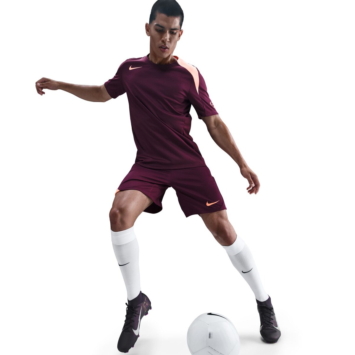 T-shirt de homem Strike Nike Bordeaux-5