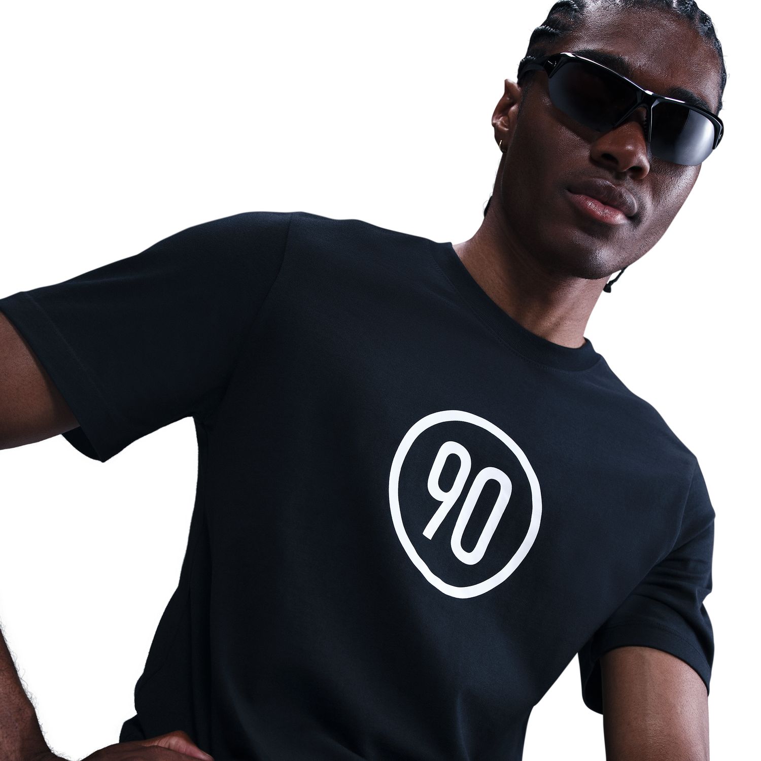 T-shirt de Homem Tee Total 90 Preto-7