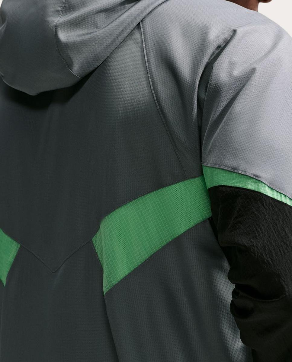 Casaco de Futebol de Homem Premier Nike Cinzento/Verde-3
