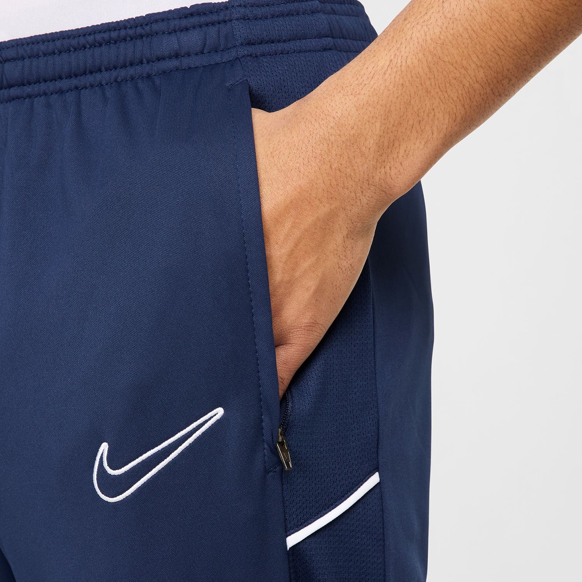 Calças de Futebol de Homem Dri-FIT Academy Azul-5