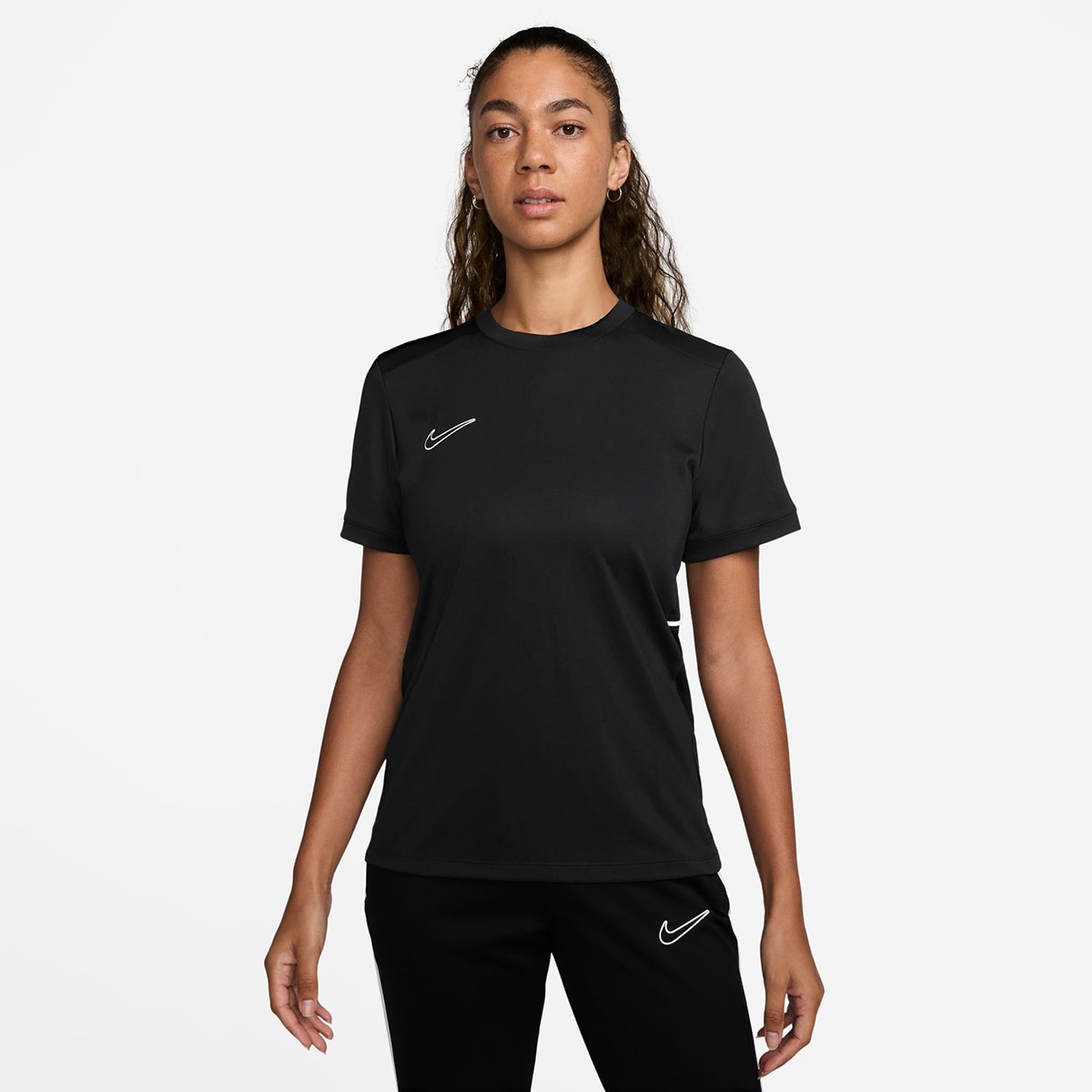 T-shirt de Futebol de Mulher Dri-FIT Academy 25 Preto-1