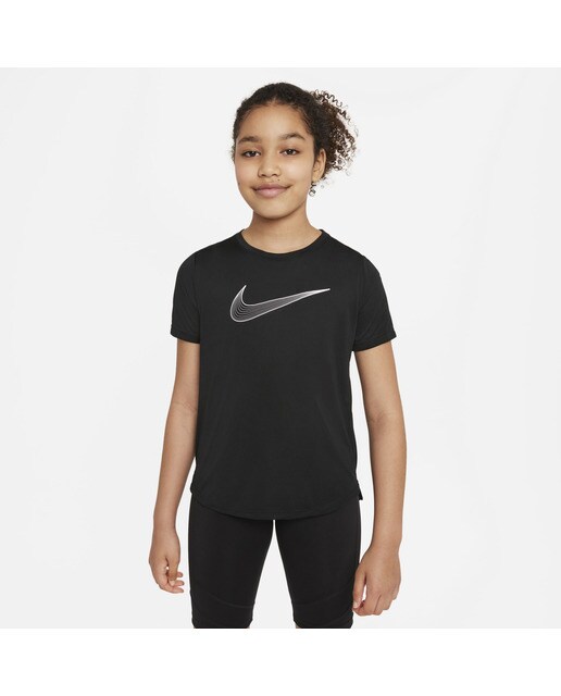 T-shirt de Criança Dri-FIT One Preto-3