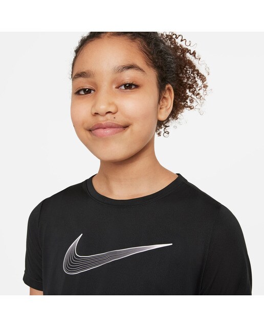 T-shirt de Criança Dri-FIT One Preto-8