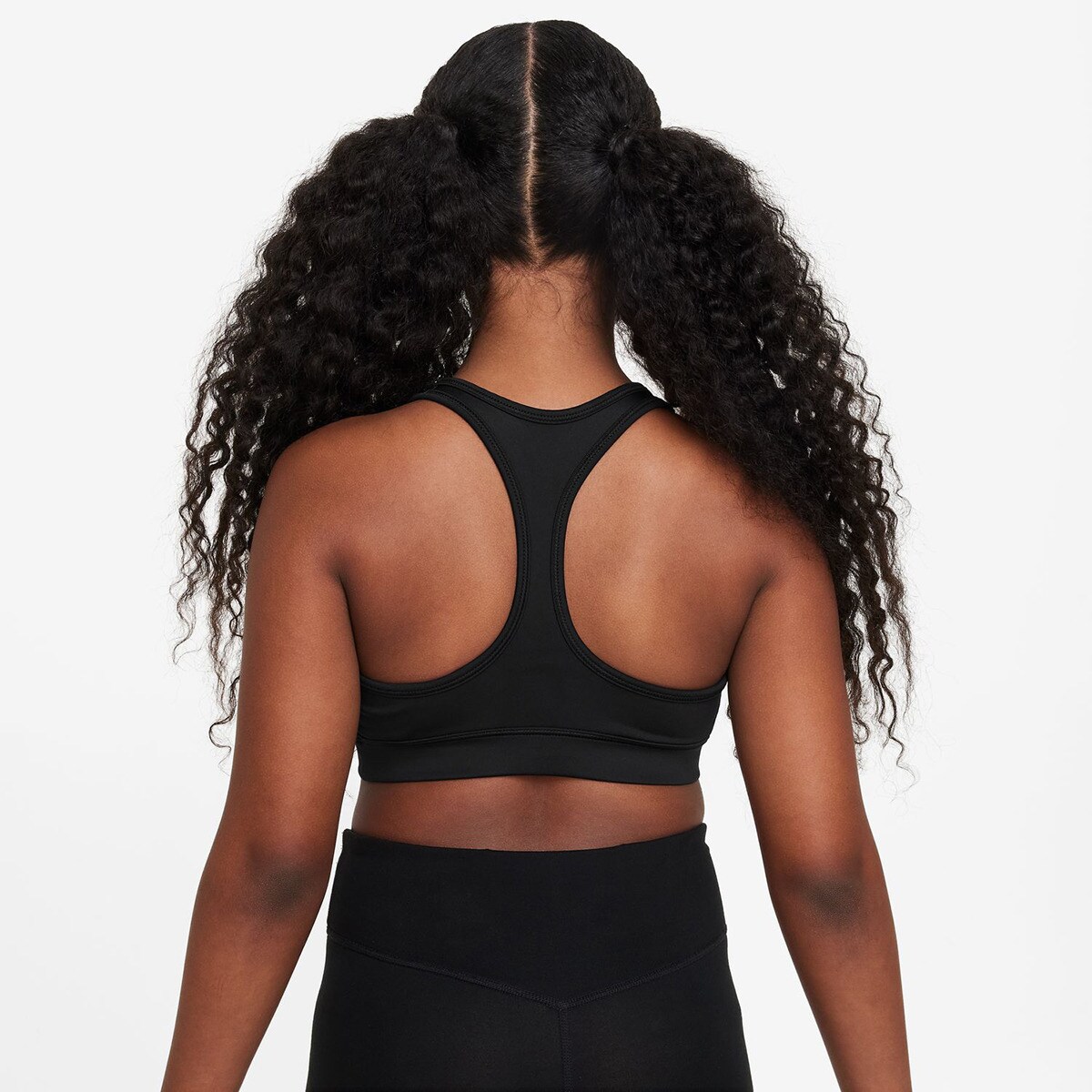Top de menina Dri-FIT Swoosh Nike Branco-2