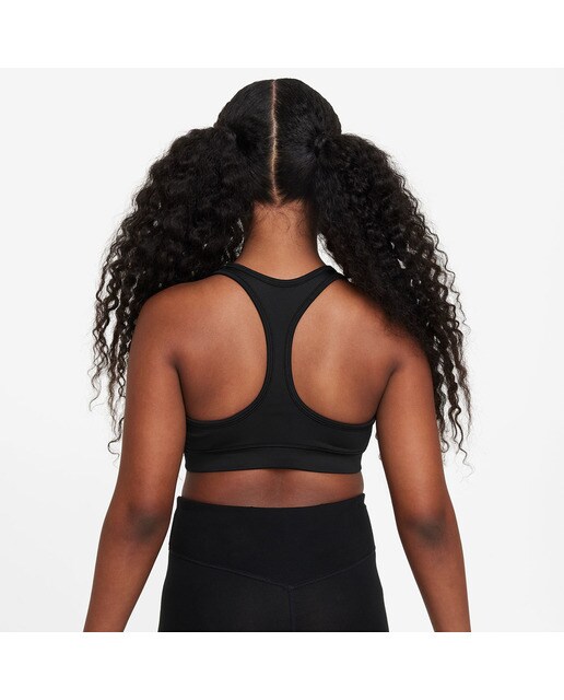 Top de niña Dri-FIT Swoosh Nike - Negro / Blanco Negro / Blanco-2