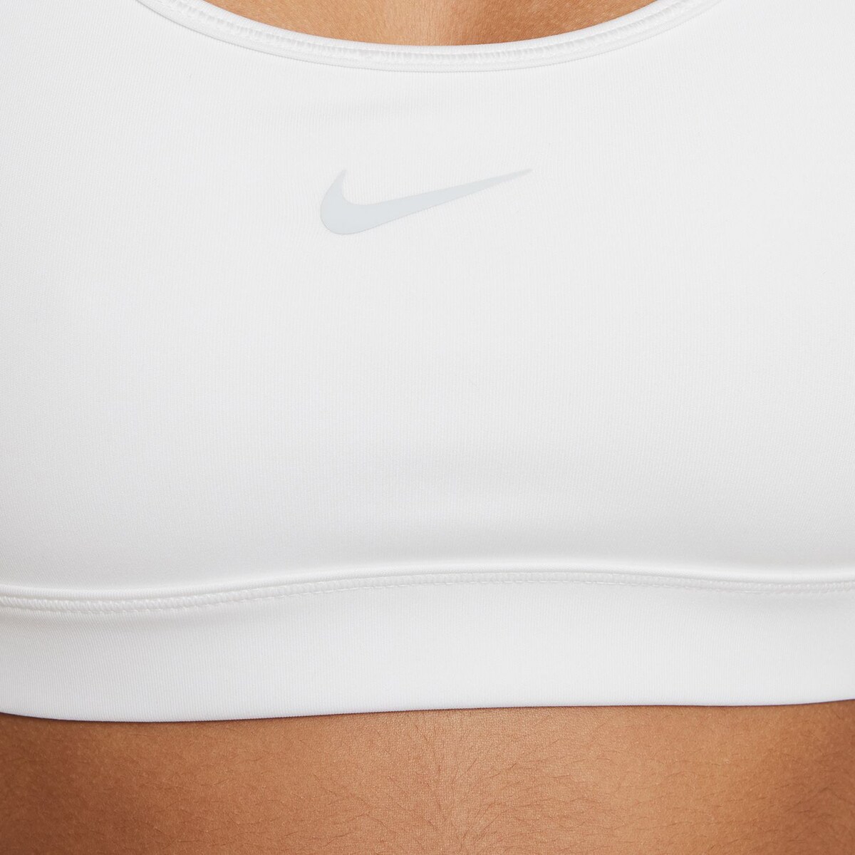Top de menina Swoosh Nike Branco-5
